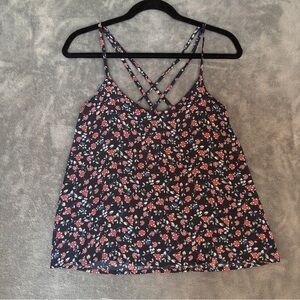 Hollister Navy Floral Camisole size Small